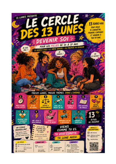 Programme illustré du Cercle des 13 Lunes